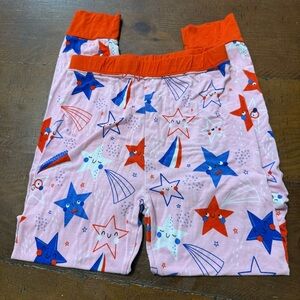 Little Sleepies Starry Kids Pajama Bottoms - Pink and Red size 7/8